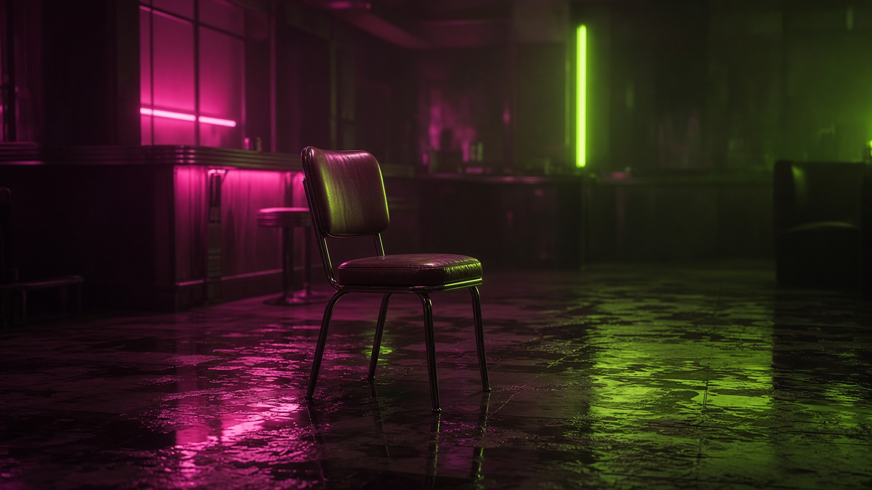 The Empty Chair — Digital still — Digital Art Editions | Aestas Infinity