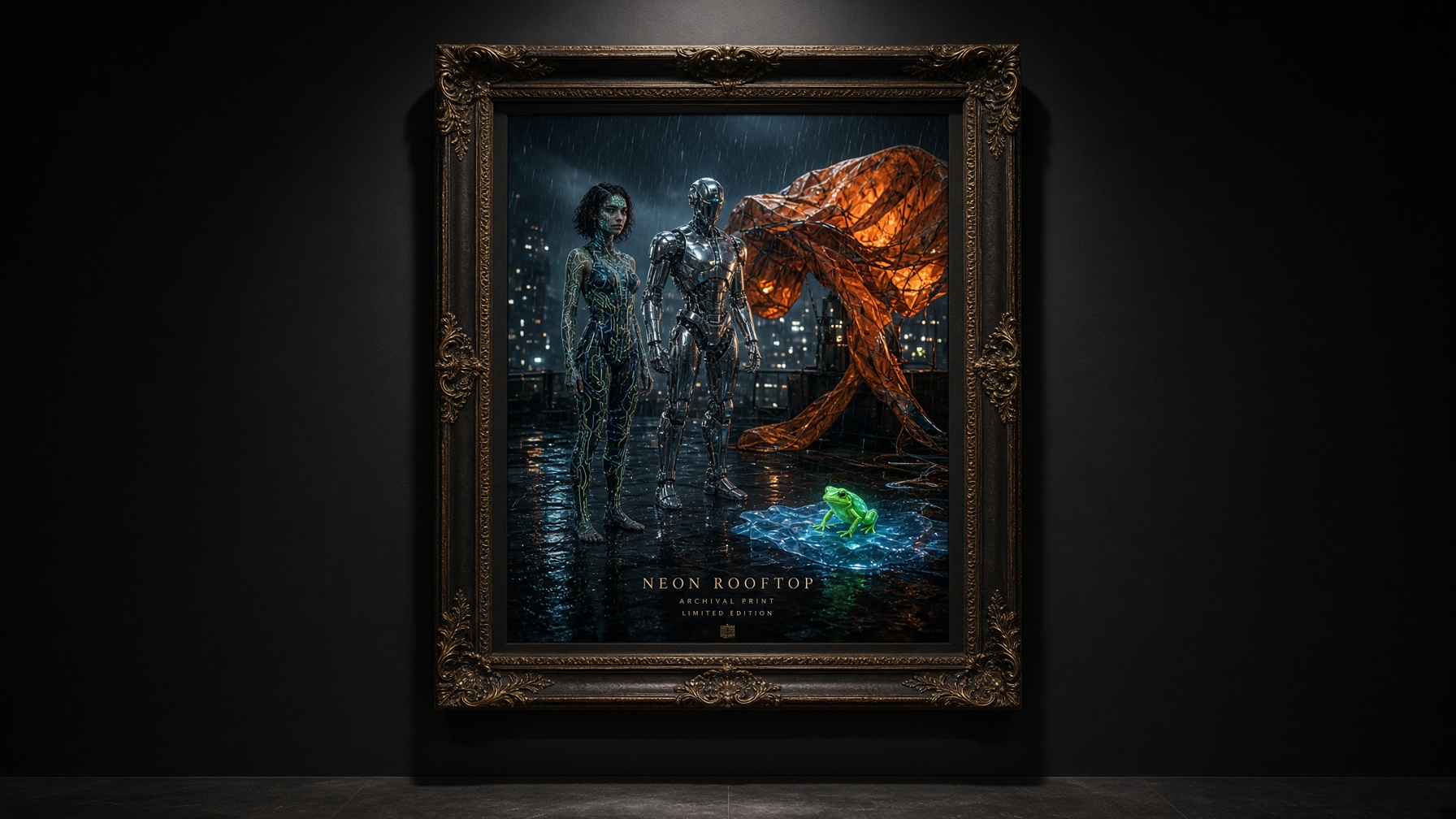 Neon Rooftop Frame Edition — Fine Art Editions | Aestas Infinity