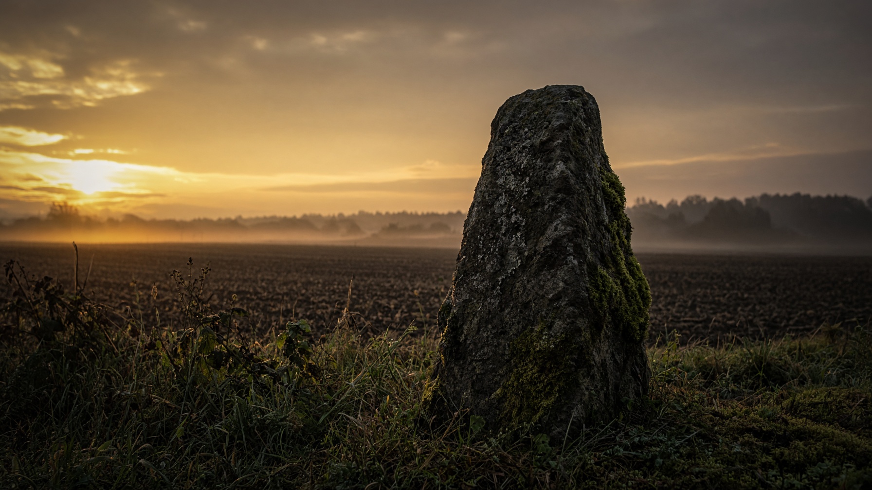 The earlier still of The Boundary Stone.