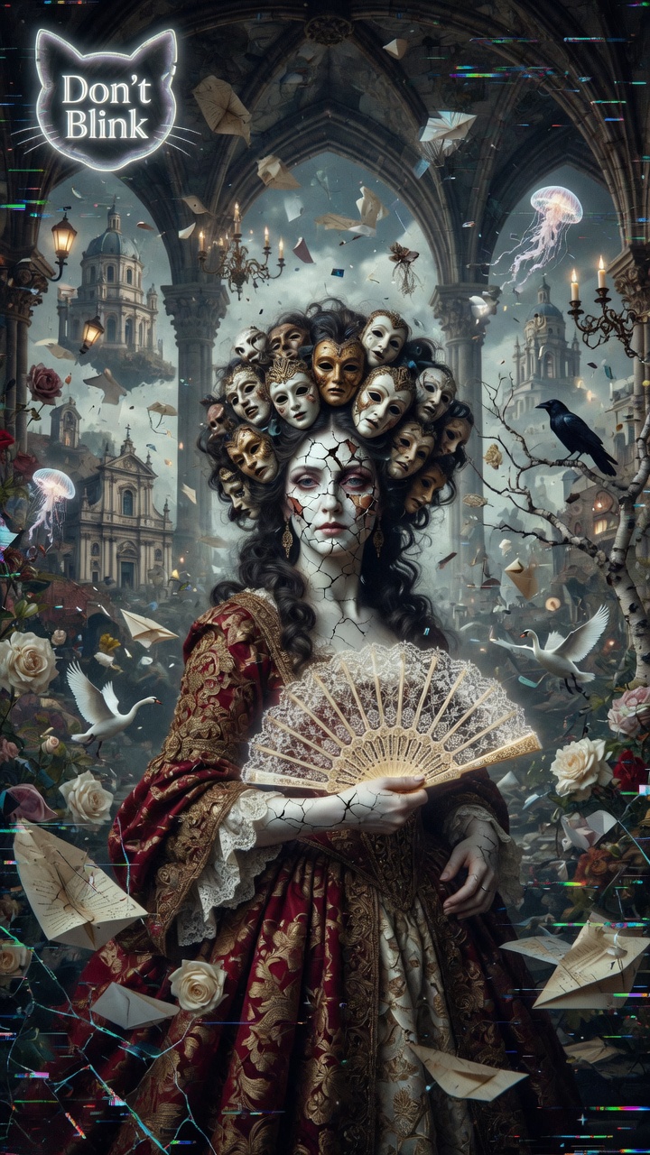 The Goddess of Lost Files — cinematic still | Aestas Infinity