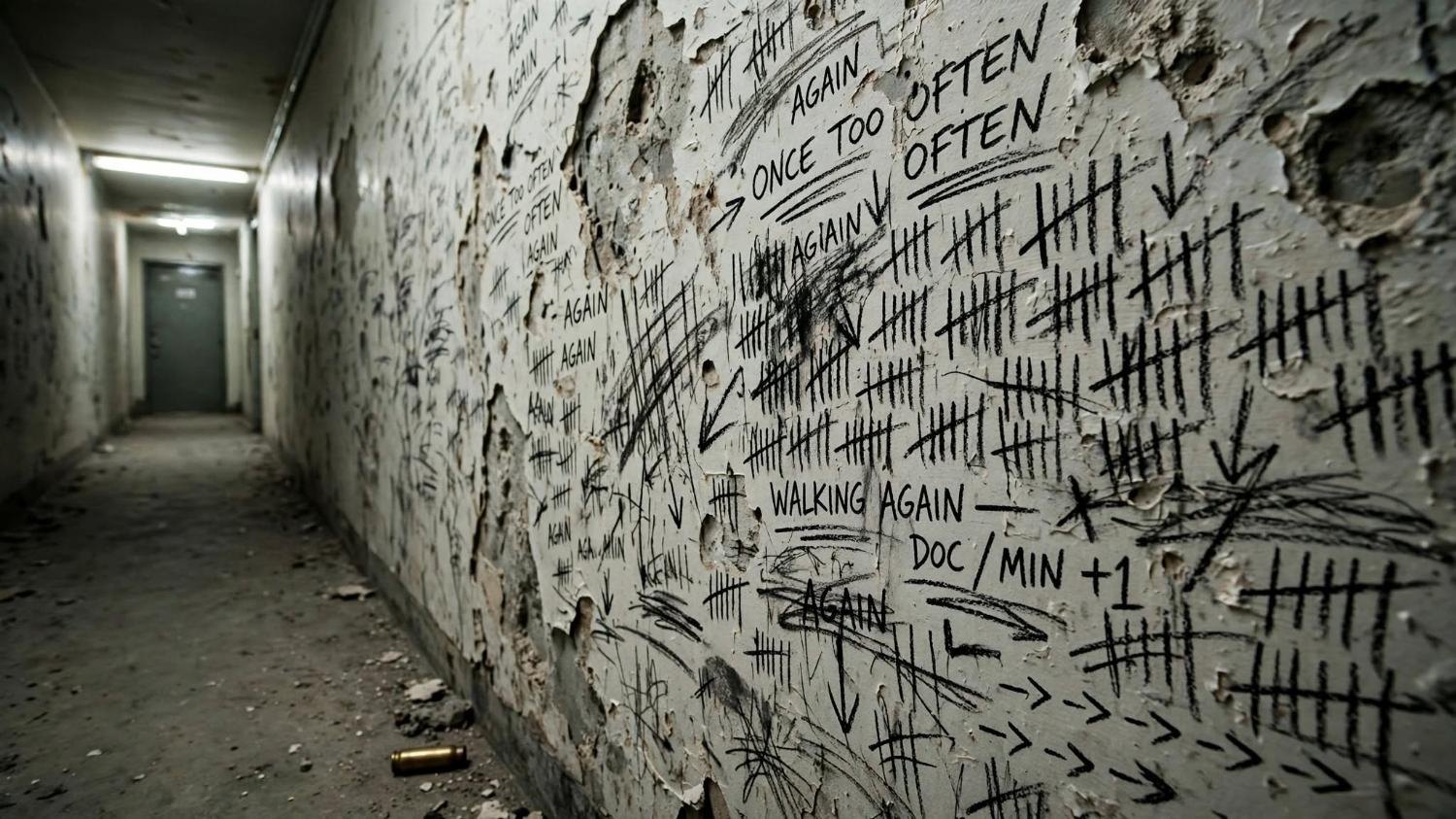 The marks multiplied. The corridor did not.