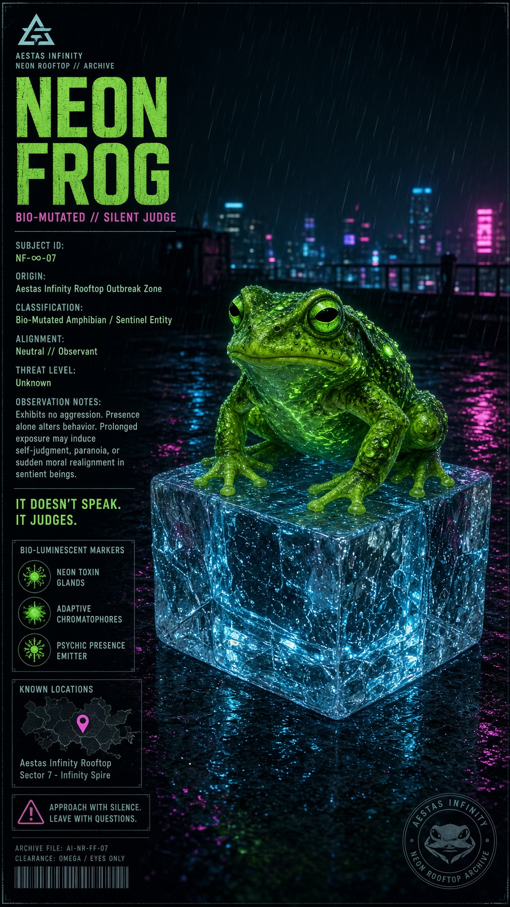 The Neon Frog — Aestas Infinity
