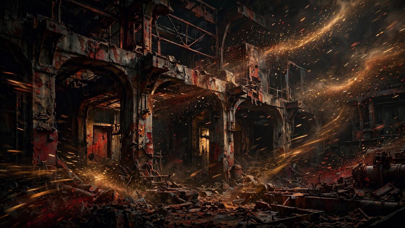 The machine hall. The instrument is not the subject.