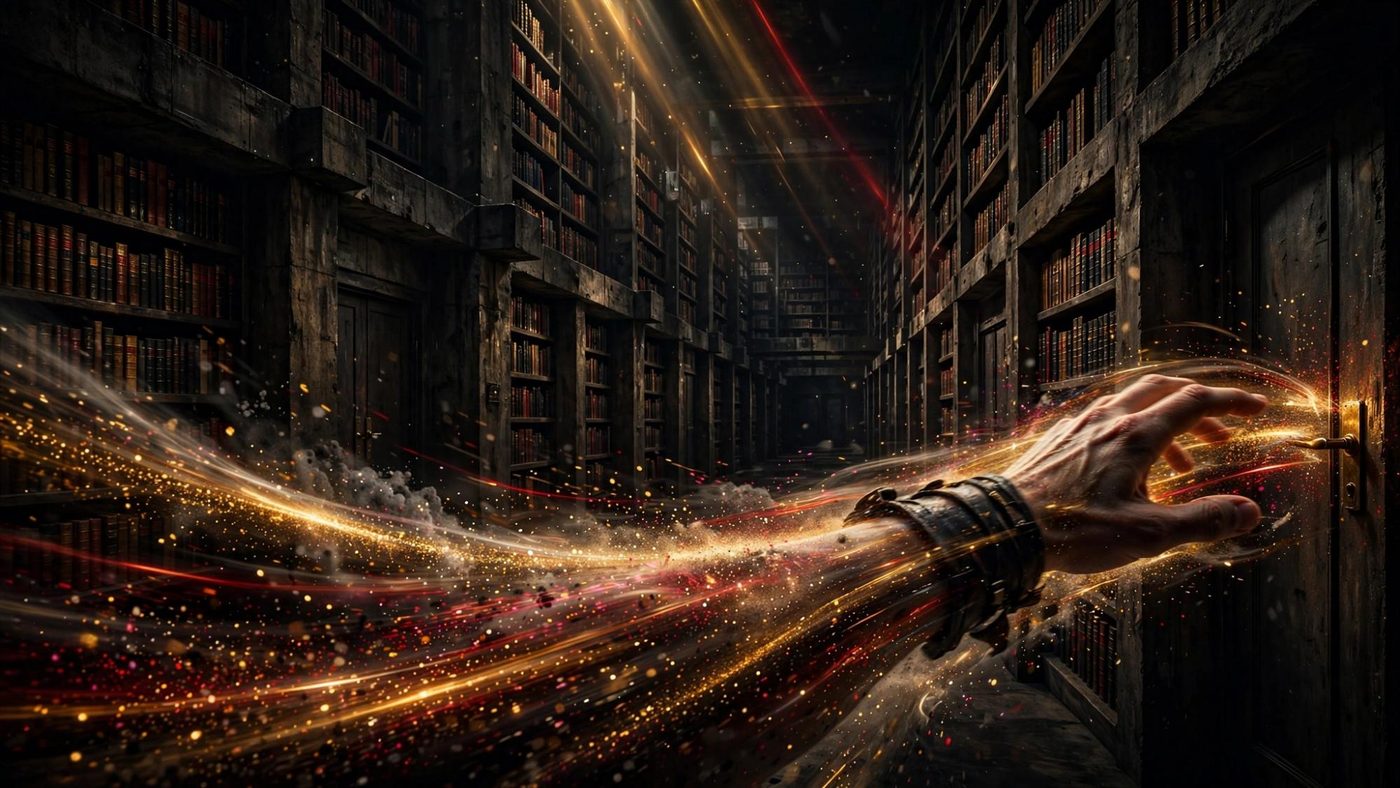 A hand on the library door. Start with one room.