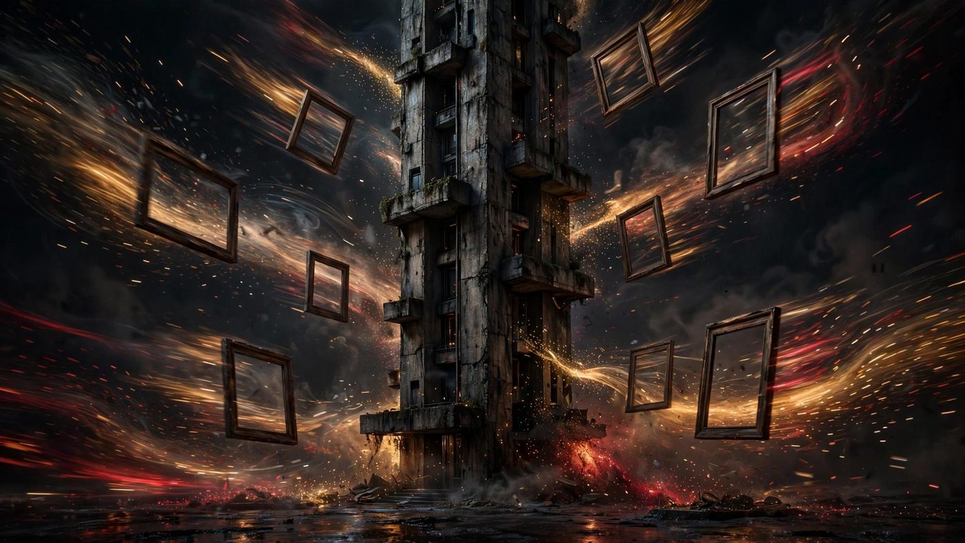 Empty frames around a tower. If it is not listed, it is not real yet.