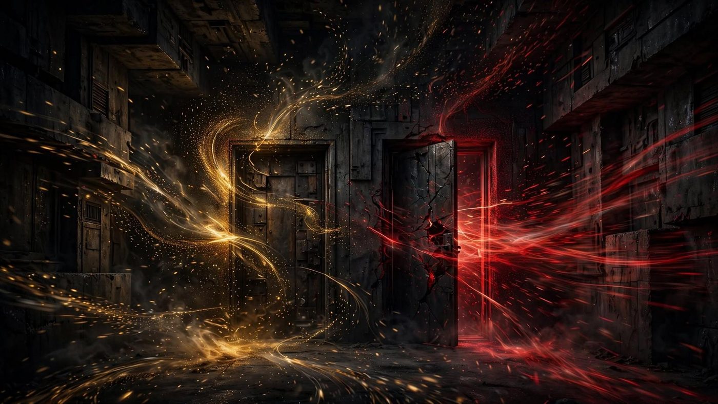 Two doors. The channels are doors, not the house.