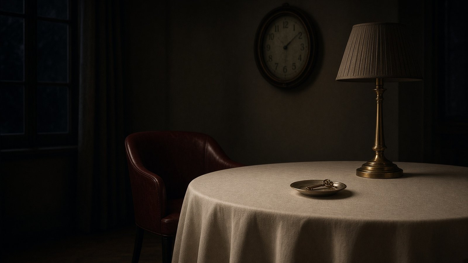 One empty chair, a key on a saucer — a sitting is a day | Instrument | Aestas Infinity