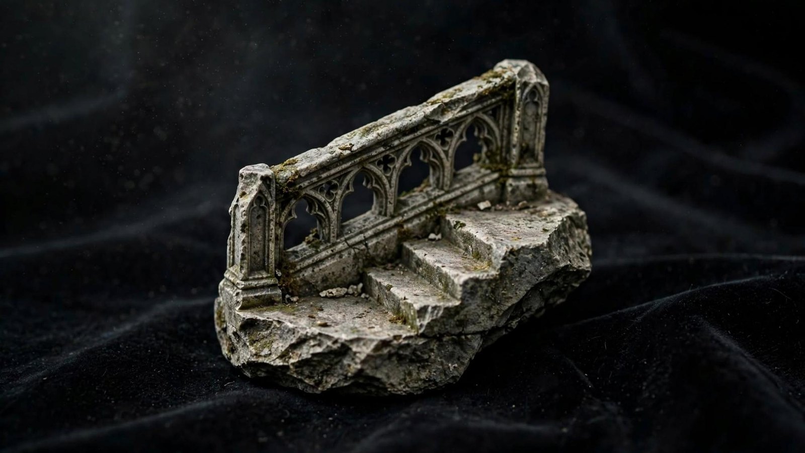 A fragment of the stair, small enough to hold.