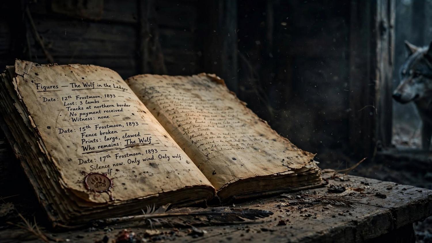 The ledger lists who remains. The wolf is at the window, not in the book.