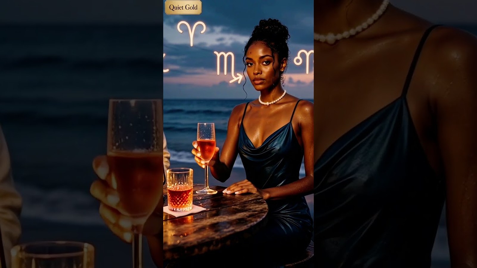 Two Tables On One Beach | Sagittarius × Aries · Scorpio × Taurus — Two Signs | Aestas Infinity