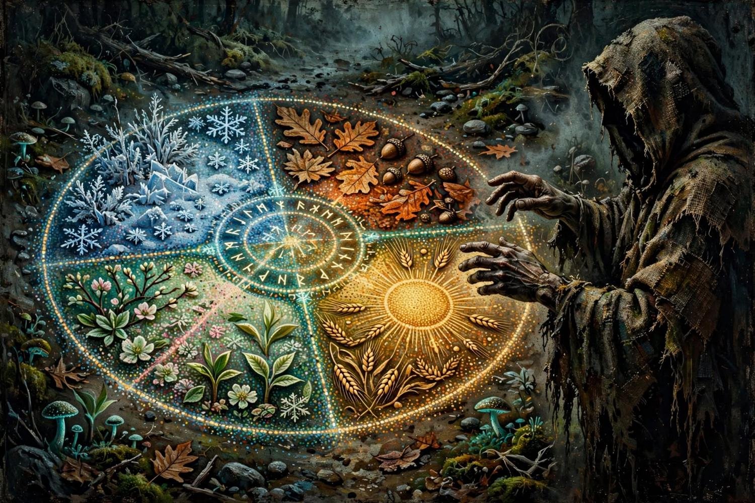 The keeper of the seasons, hands over the wheel, no voice