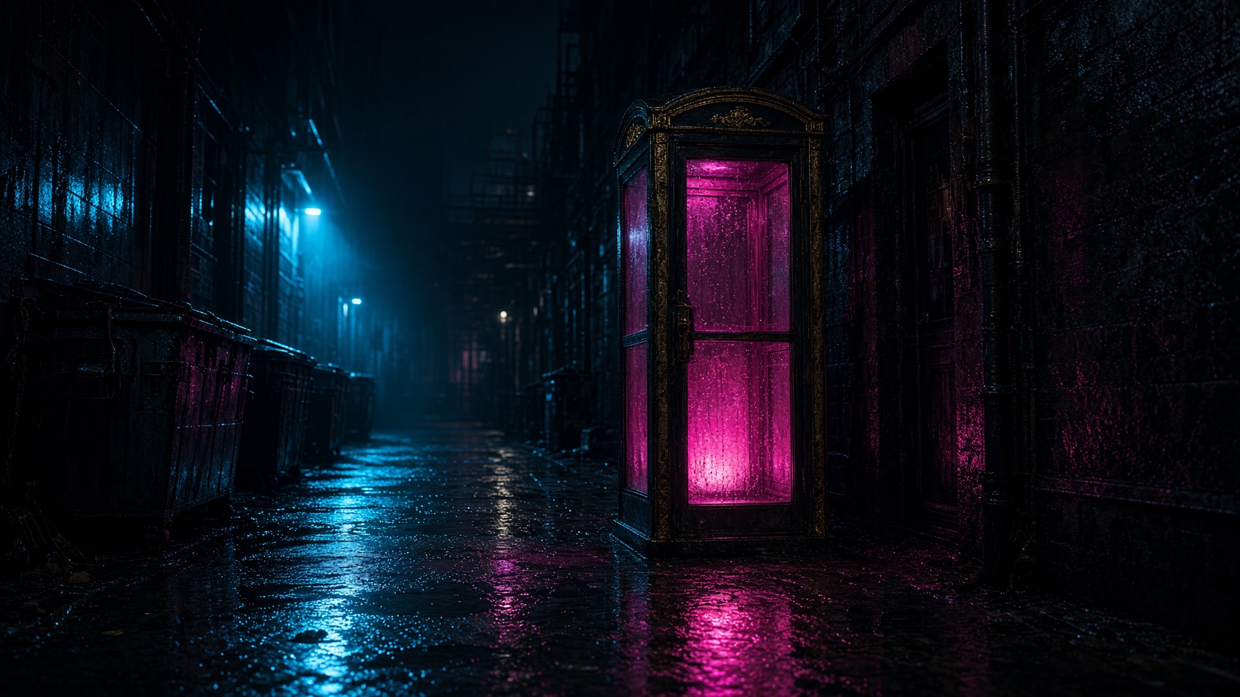 Figure in the Fog — Neon Noir | Aestas Infinity