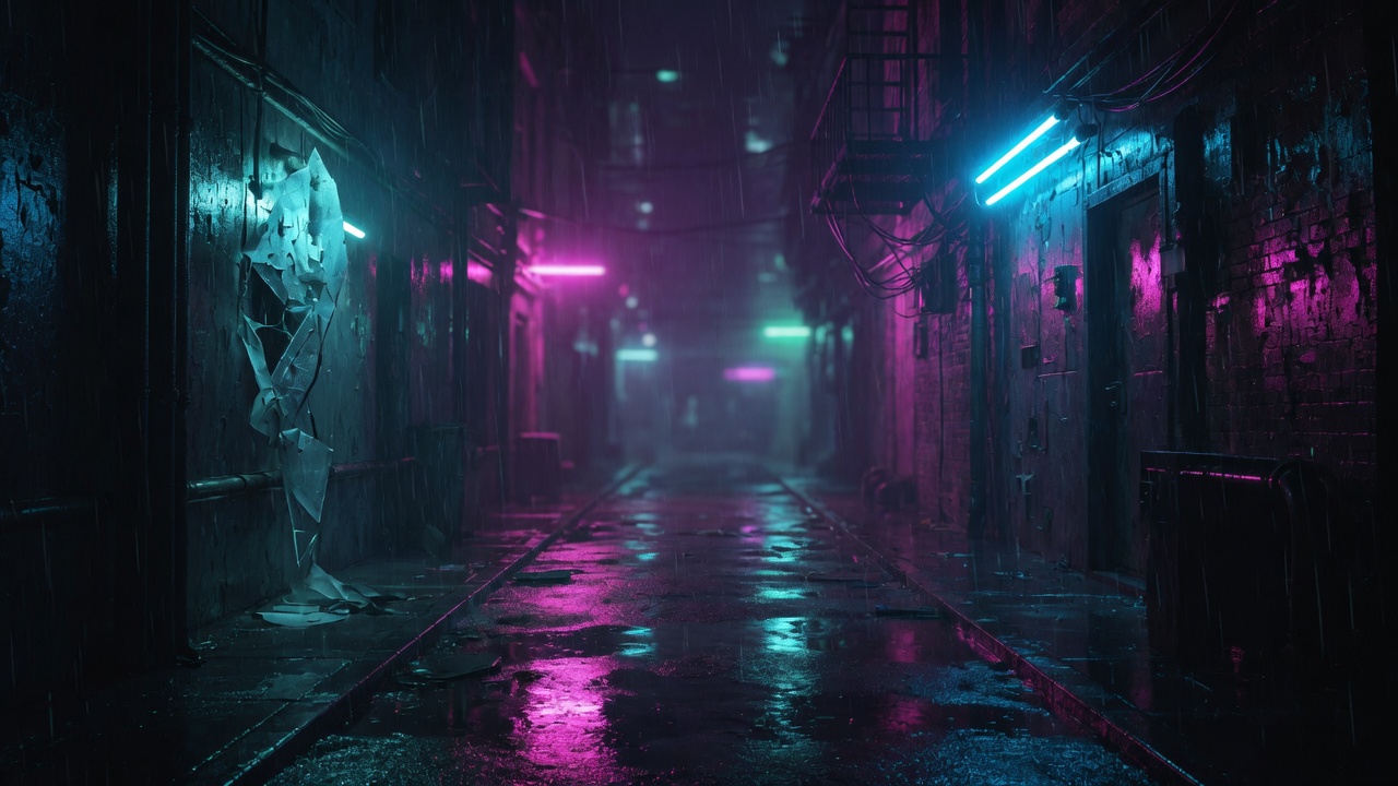 Pink Rain Alibi — Neon Noir | Aestas Infinity