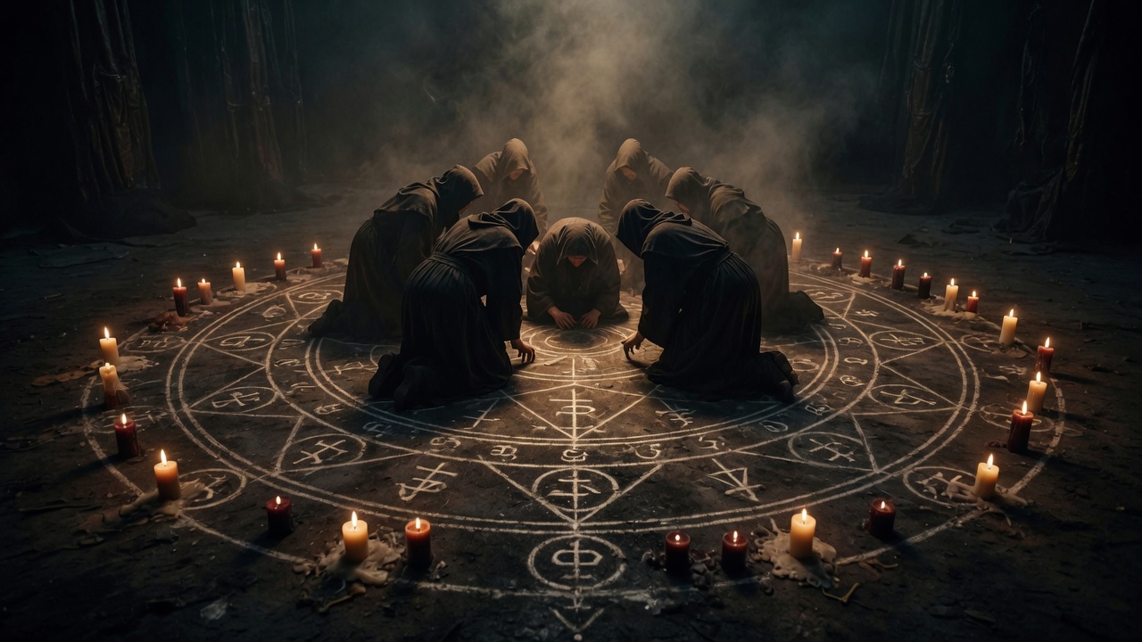 Salt and Silence — a line of salt that stands up and takes the candle