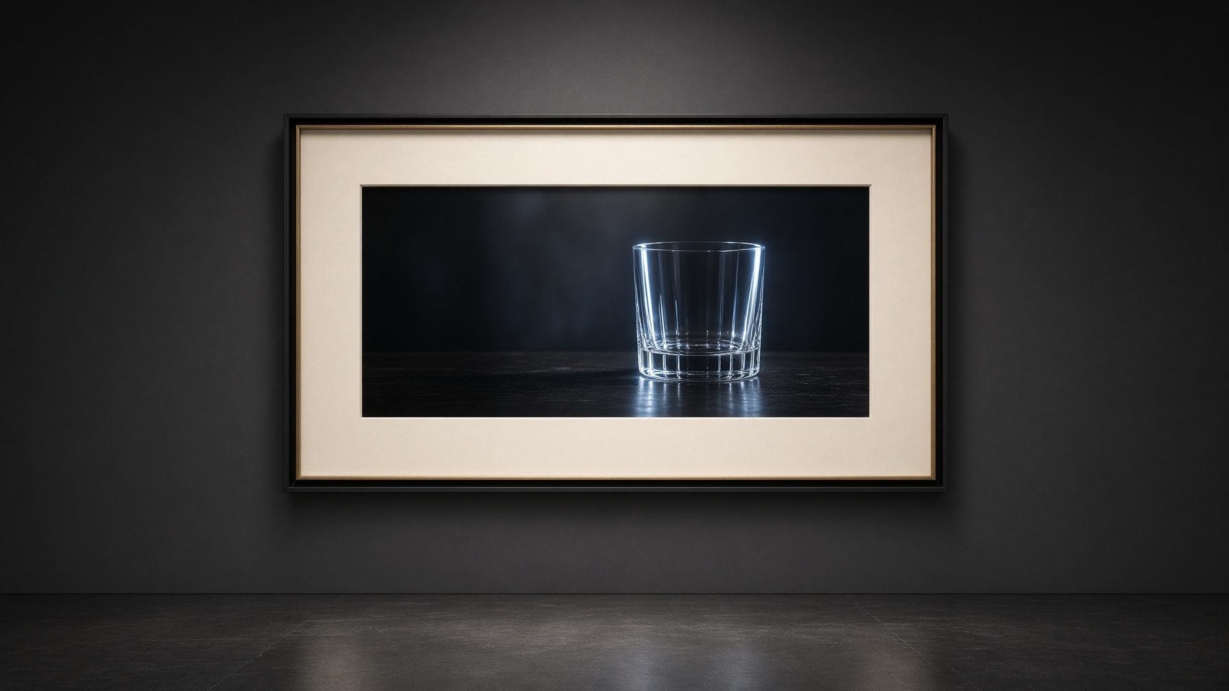 The Empty Glass — Frame print — Fine Art Editions | Aestas Infinity