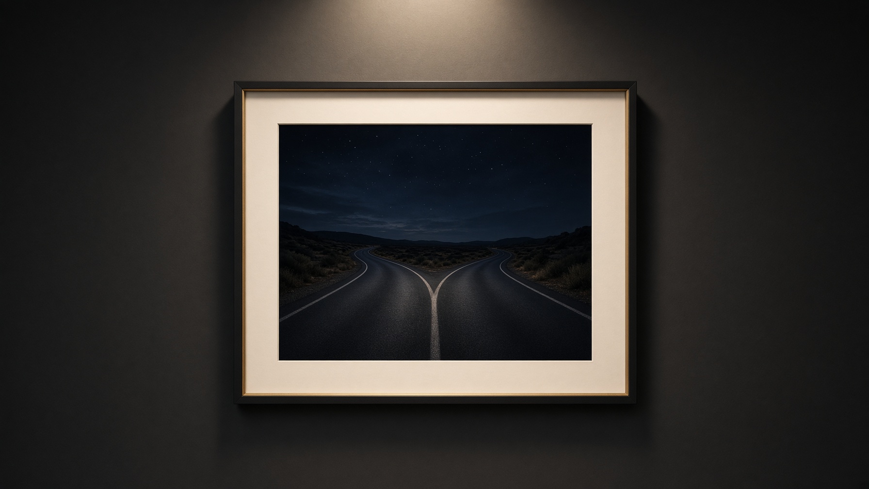 The Second Road — Frame print — Fine Art Editions | Aestas Infinity