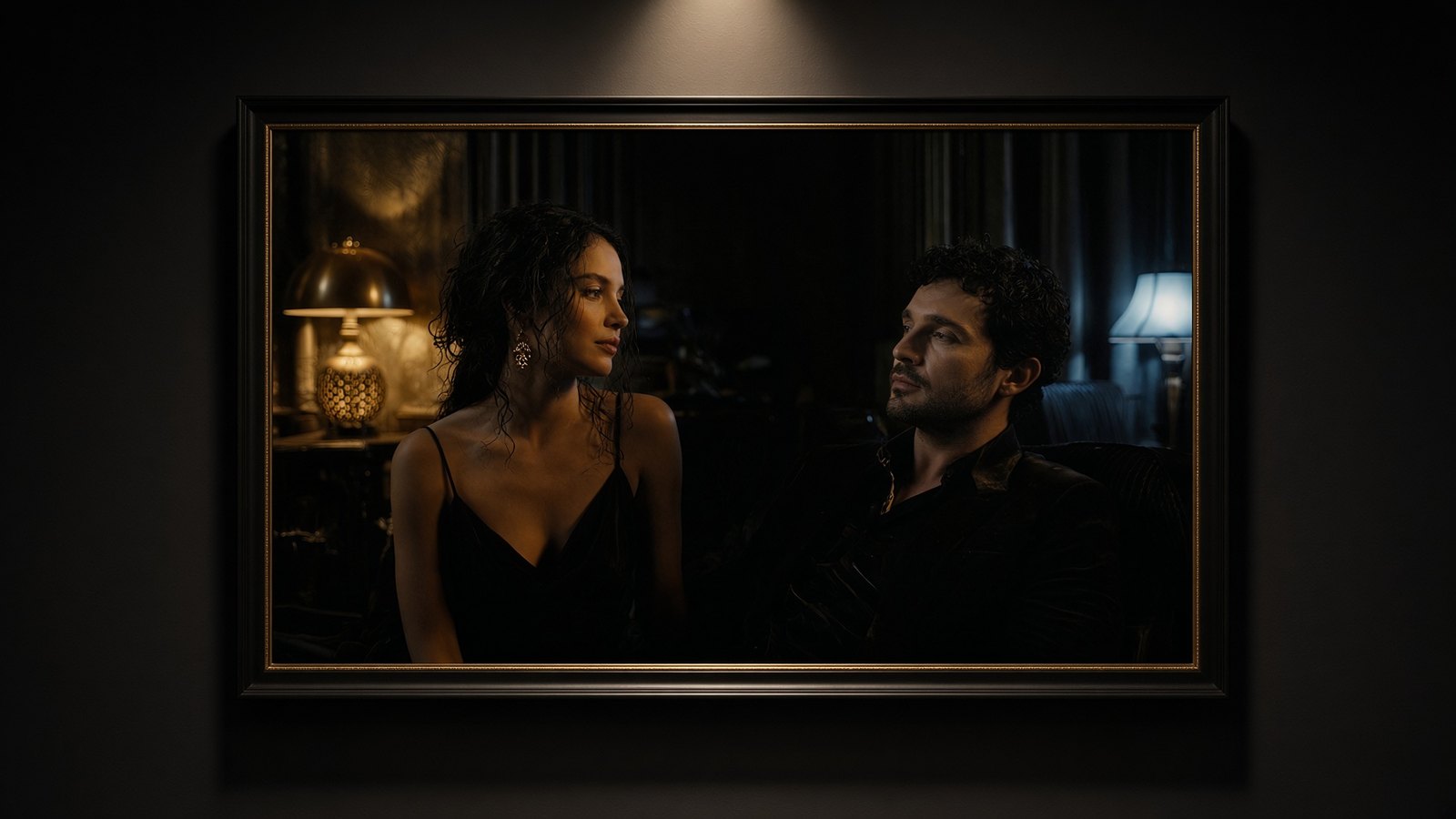 That's Why There Are Two Lamps — Frame print | Aestas Infinity