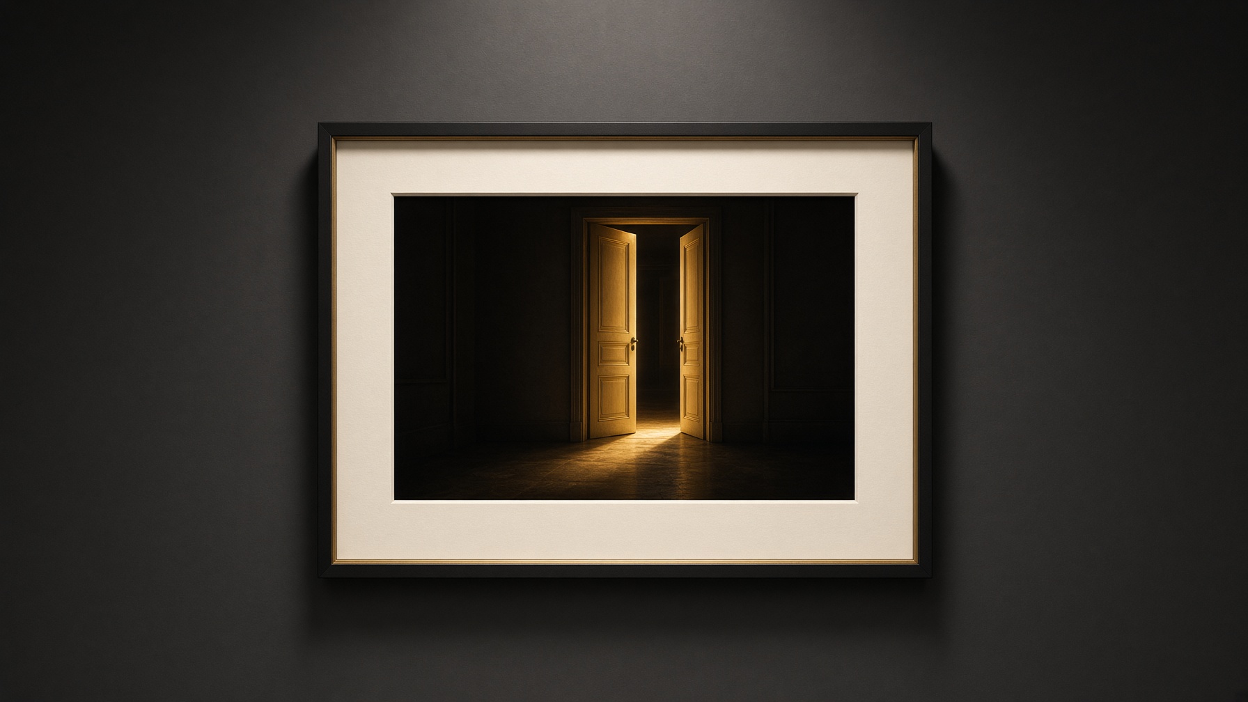 The Open Door — Frame print — The Showcase | Aestas Infinity