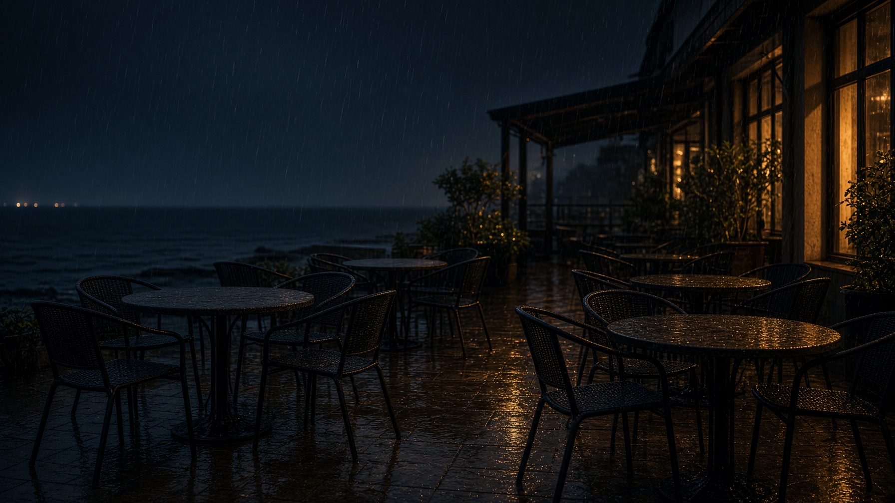 Rain on Empty Chairs — image | The Craft | Aestas Infinity