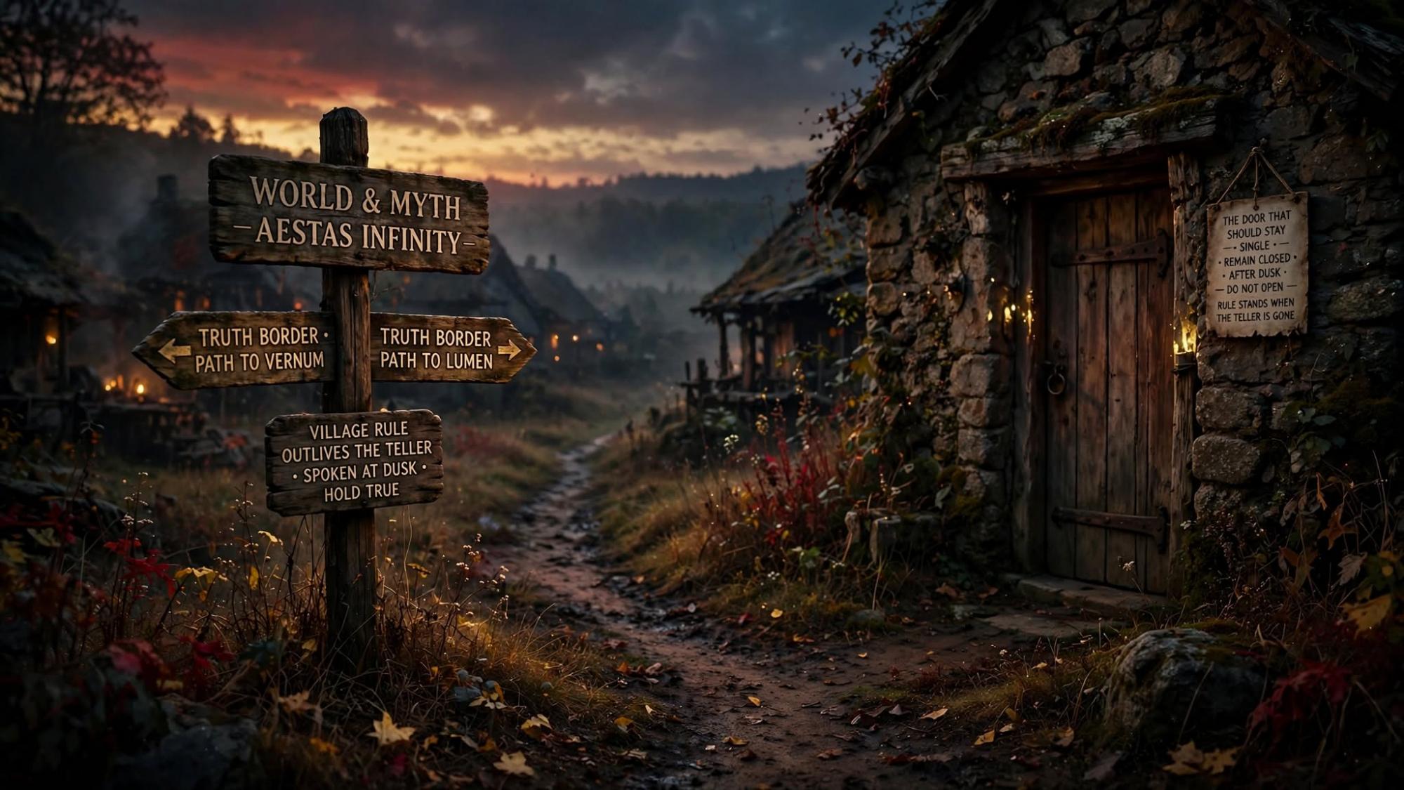 The village rule outlives the teller. The door should stay single.