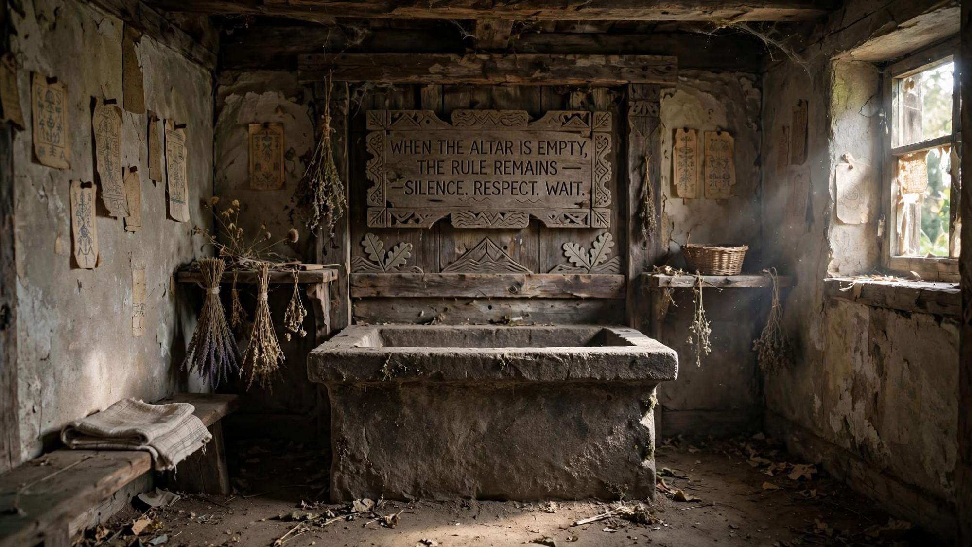 When the altar is empty, the rule remains.