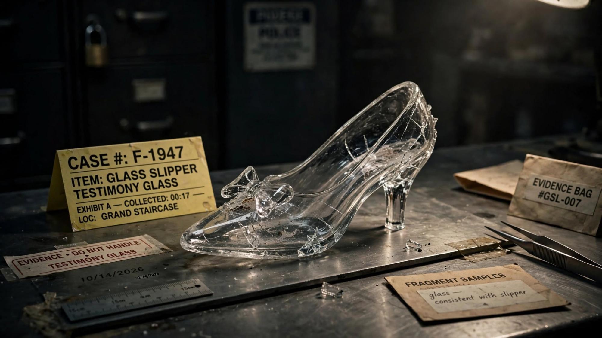 Glass slipper evidence. The object is testimony.