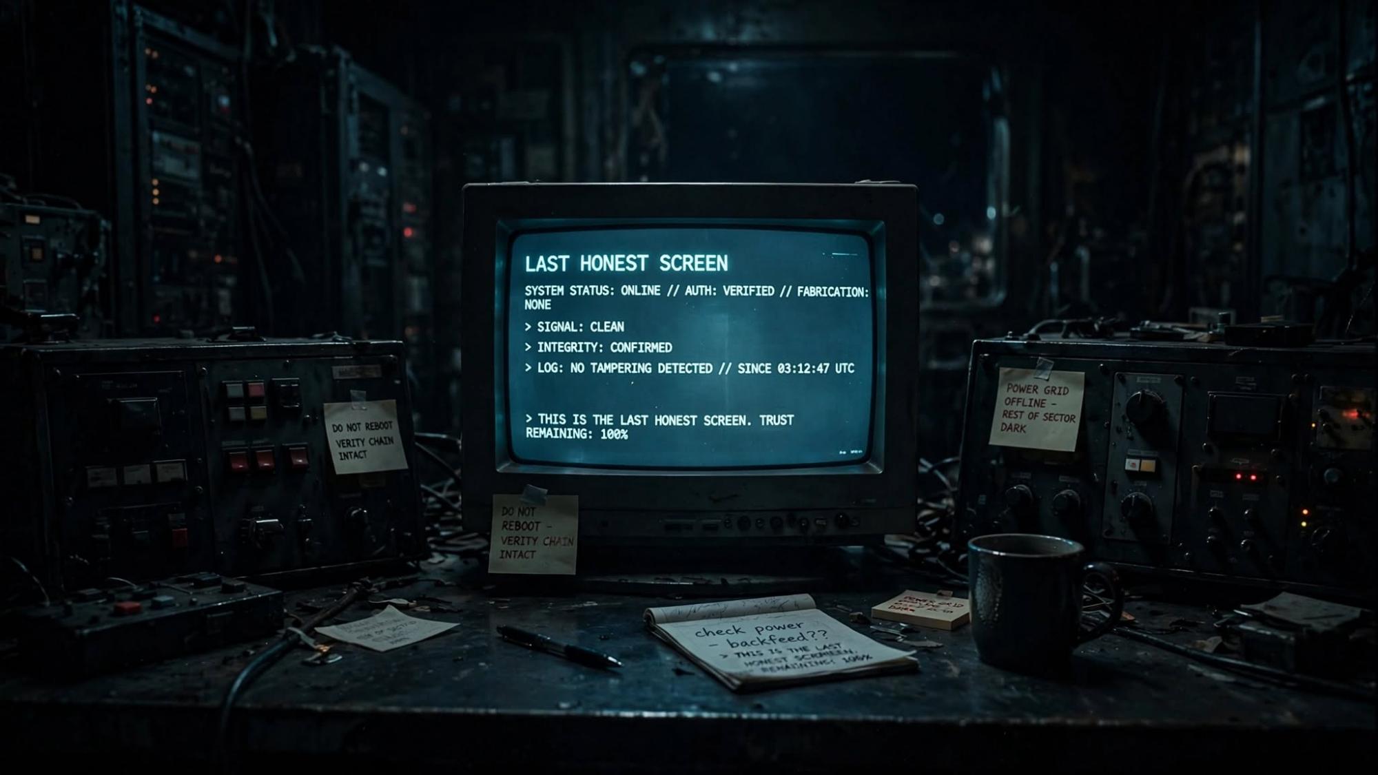 The last honest screen. The others already lied.