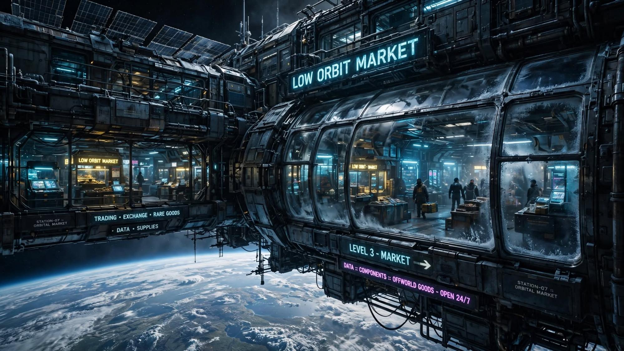 Low orbit market. Logistics above the weather.