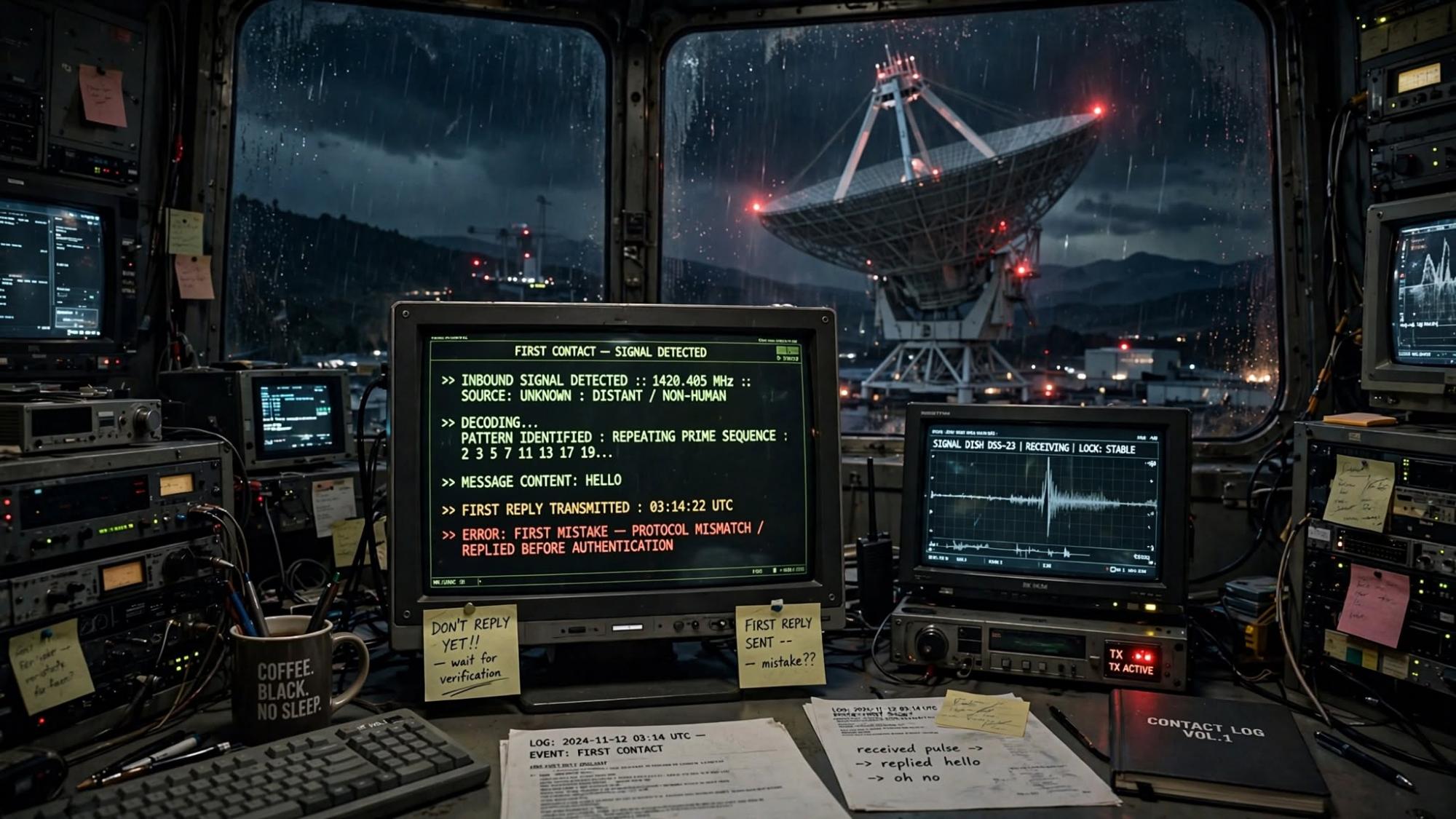 The first signal arrives before understanding.