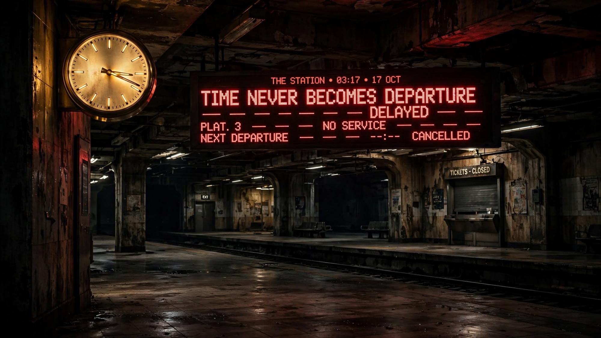 3:17 never becomes a departure.