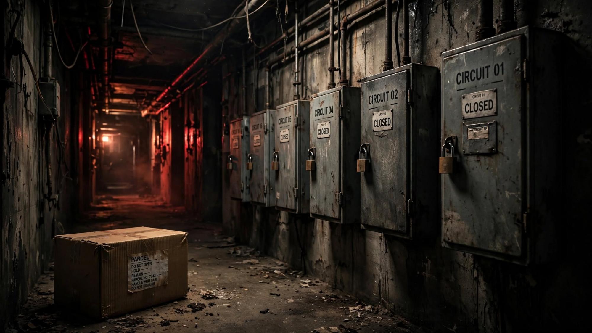 The parcel left where the circuits are closed.
