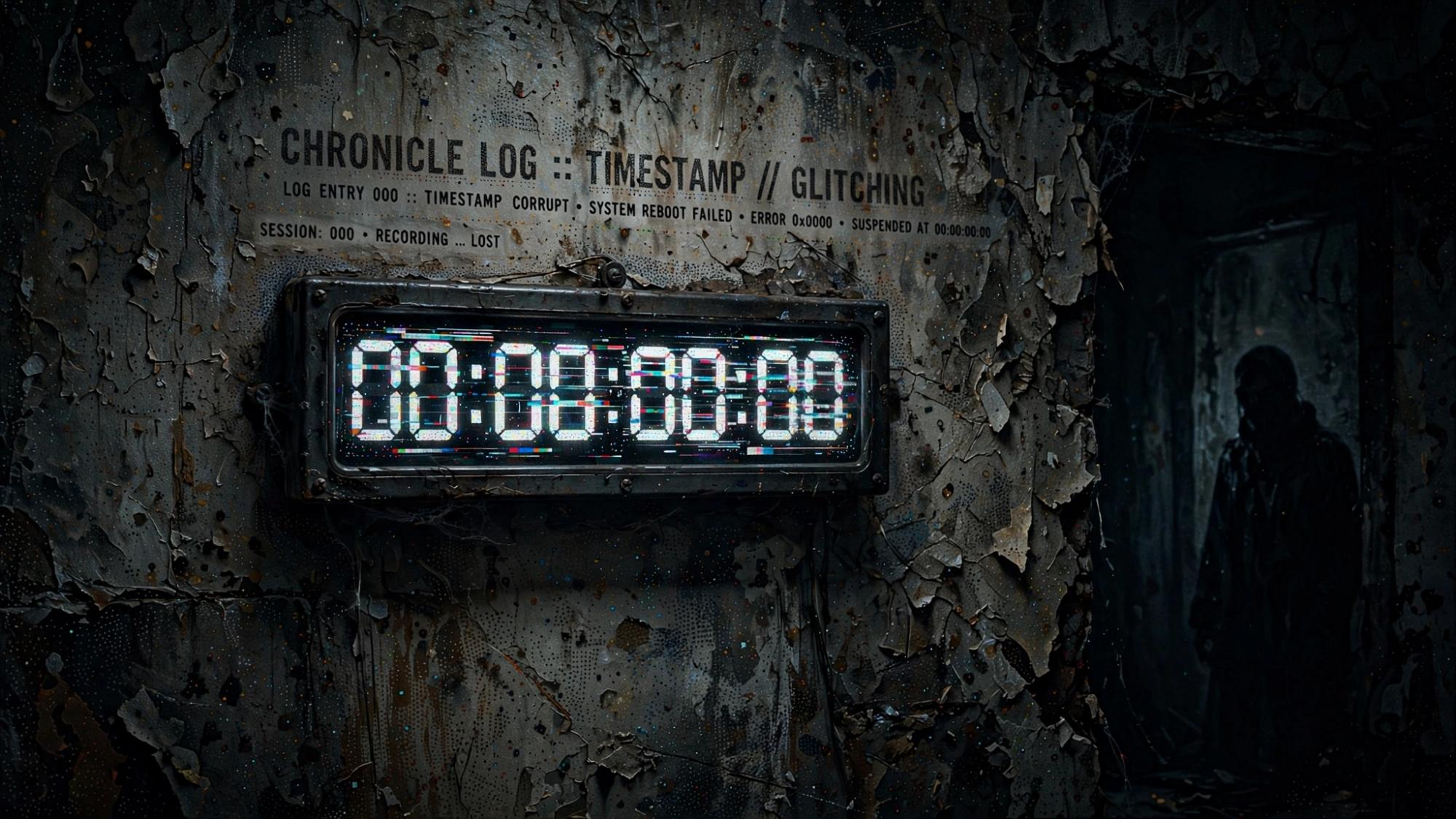 A timestamp that will not hold. The hour was not photographed.