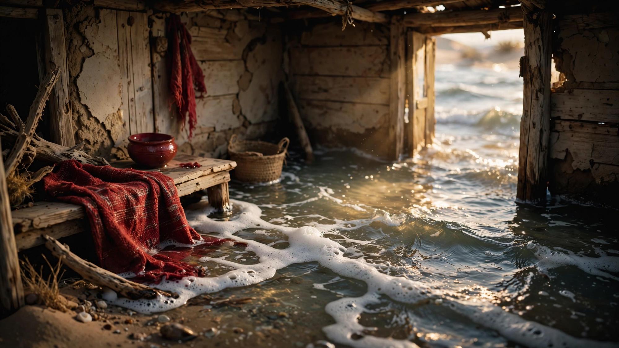 A room whose floor is the sea.
