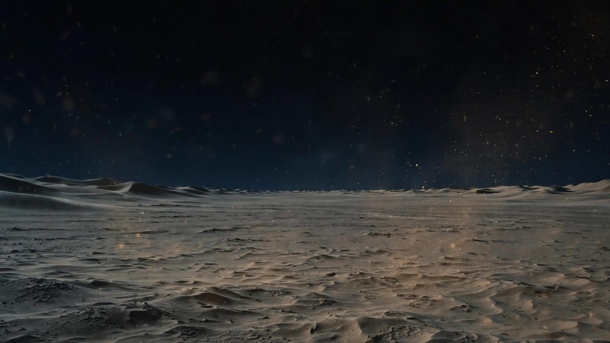 A sky too large for the ground under it. No figure. No monster.
