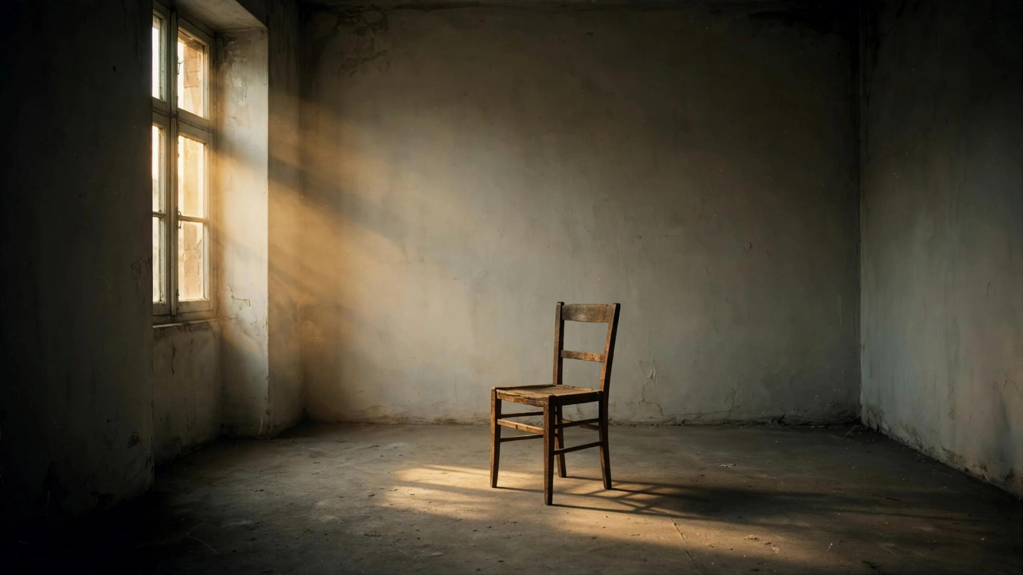 One room. One chair. Nothing is cut.