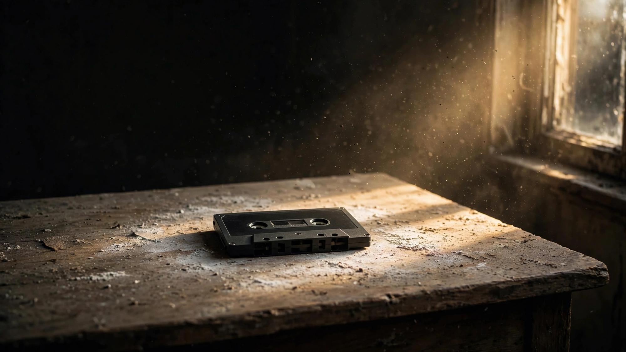 A cassette with the label gone.