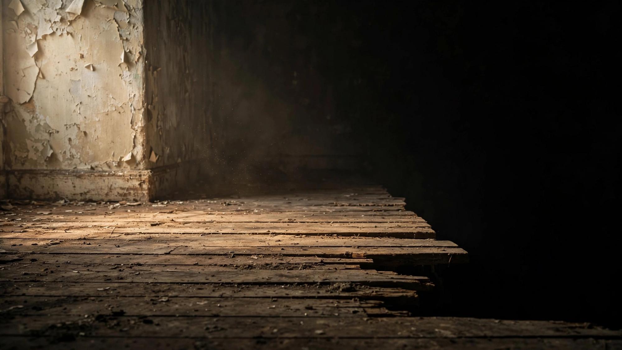 The last lit floorboard. Beyond it, the map ends.