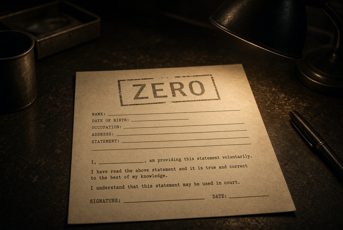 Witness Statement Zero — Aestas Infinity