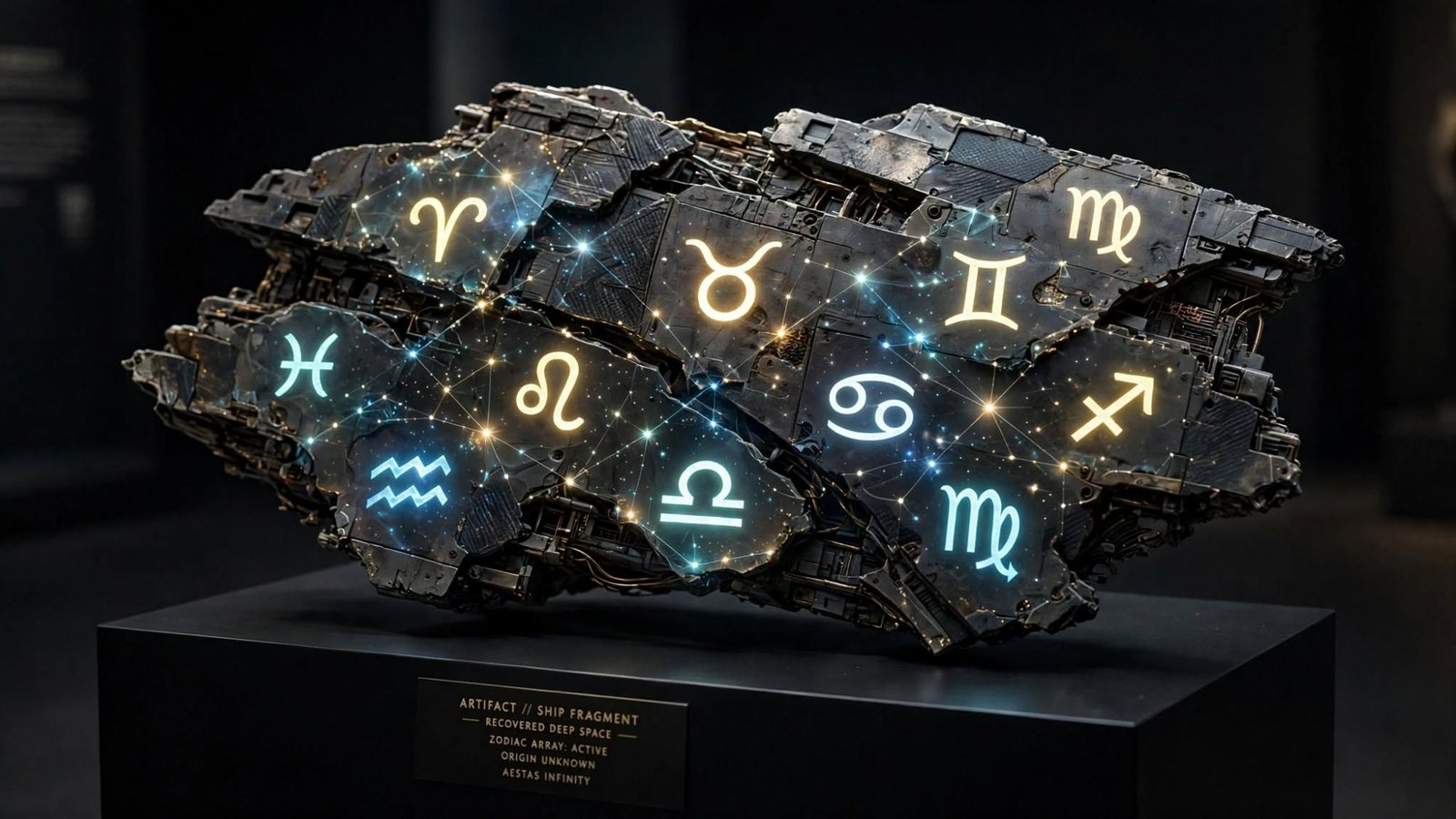 A fragment of the ship, kept as an object, not as merchandise.