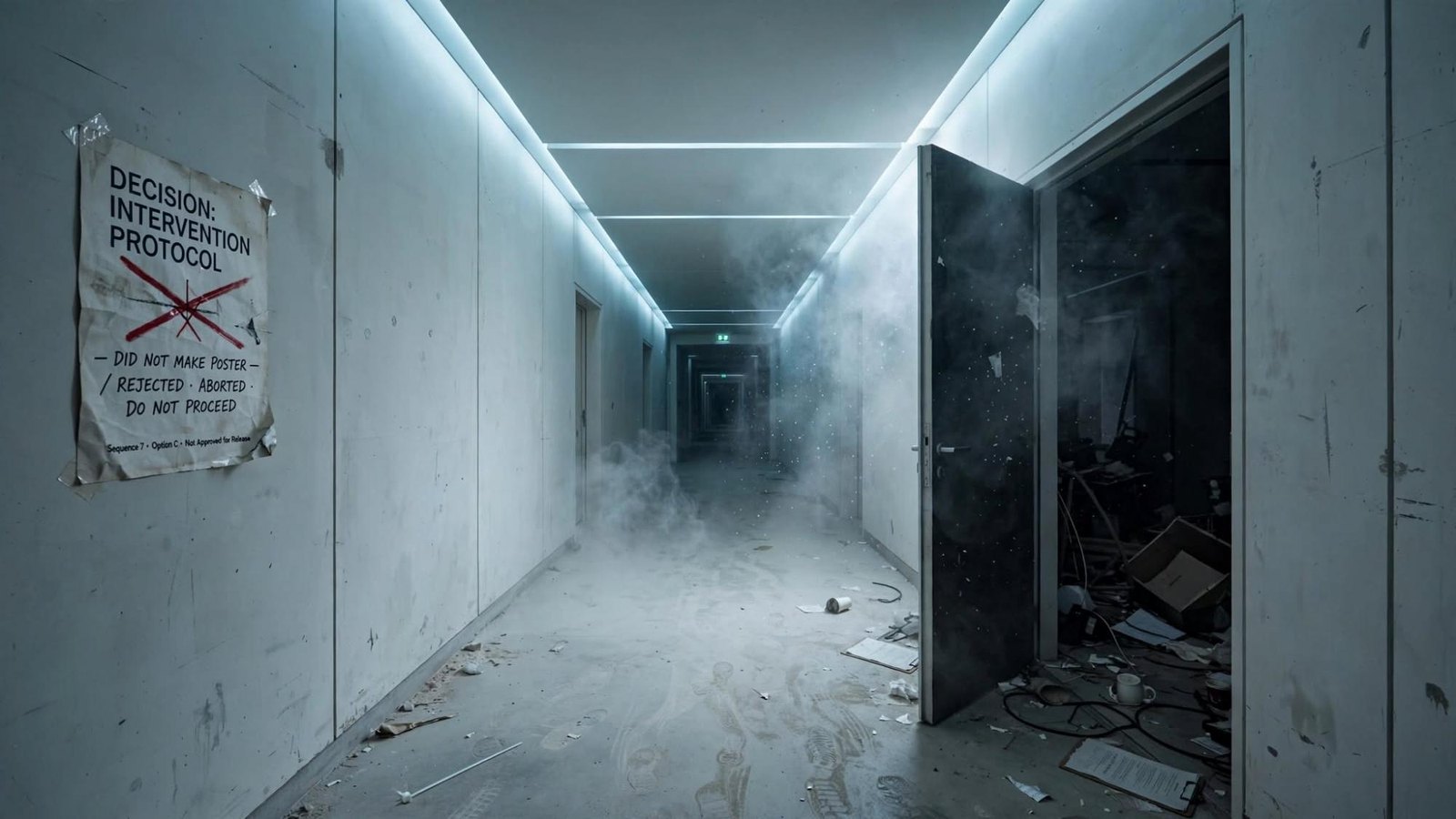 The decision that did not make the poster. The room does not reset.